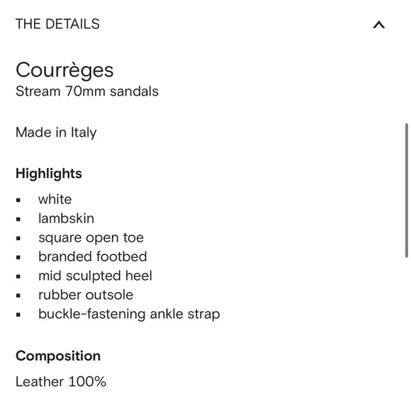 Courrèges
Stream 70mm sandals - Picture 9 of 12